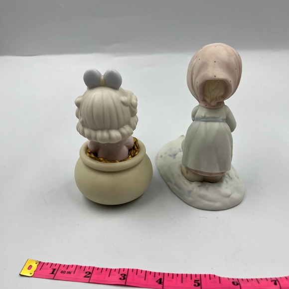 Precious Moments Vintage Ensesco End Of My Rainbow & February Birthday Figurine - Picture 3 of 10